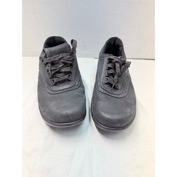 SAS Women's Walk Easy Nero Black Suede Shoes Size 9W SMADE IN USA - Picture 11 of 12